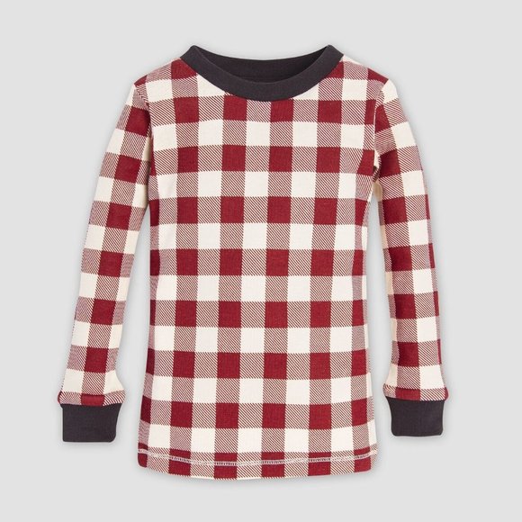 NWT - Burt's Bees Baby Buffalo Check Pajamas - Picture 3 of 4